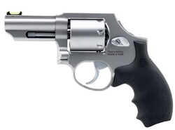 66 Combat, .357 Magnum, 3" Barrel, Optics Ready, Stainless, Black Hogue Grips, 7-rd