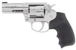 King Cobra, .357 Magnum, 3" Barrel, Stainless, Black Hogue Grips, 6-rd