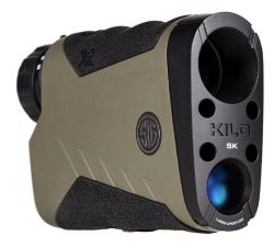 KILO5K HD Range Finder, 7x25mm, Red Laser, w/Carry Pouch & Lanyard, Ranger Green/Black