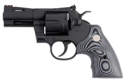Python, .357 Mag/.38 Special, 3" Barrel, Red FO Front Sight, Matte Blued, Black, G10 Grips, 6-rd