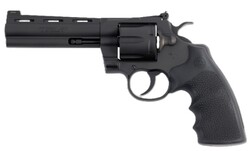 Python, .357 Mag/.38 Special, 5" Barrel, Tritium Night Sights, Matte Blued, Black, Hogue Grips, 6-rd