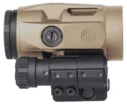 Juliet3-Micro Magnifier, 3x22mm, 90 Degree Push Button Mount w/Spacers, FDE