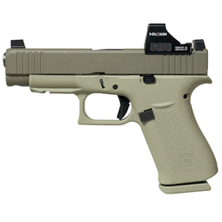 GLOCK 48 MOS, 9mm, w/Holosun 407K, "Debo" Green, 10-rd, IVS Exclusive