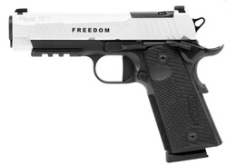 11911-XCARRY, Freedom, .45 ACP, 4.2" Barrel, OR, XRAY3 Day/Night, Engraved, White, Black, G10, (2) 8-rd