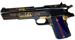 1911 Classic Government, The Few The Proud, .45 ACP,  5" Barrel, High Polished Blued, Blue/Red Grips, 7-rd, IVS Exclusive