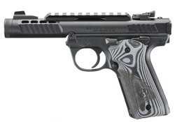 Mark IV 22/45 Lite, .22LR, 4.4" Non Threaded Barrel, Oversized G10 Grips, Black, (2) 10-rd