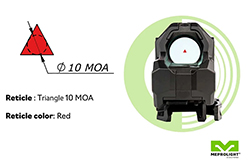 M22, Triangle, Red, 10 MOA