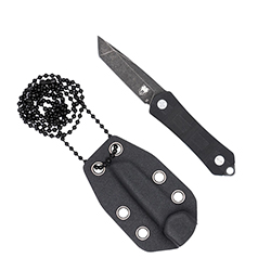 Guardian, Neck Knife, 1.99" Tanto, D2 Steel, EDC, Blk