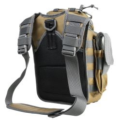 VISM First Responders Shoulder Bag "12.5x8.5x7.25" Tan/Urban Grey