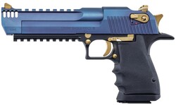 Desert Eagel Mark XIX L6, .50 AE, 6" Barrel, Integral Muzzle Brake, Picatinny, Black, Carbo Blue, 7-rd