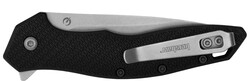 Shoreline, 3", Drop Point, Partial Serrated, Pocketknife, Stonewash/Black, Flip Open