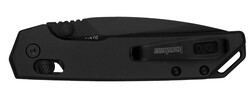 Mini Iridium, 3", Spear Point, Pocketknife, Black/Black Aluminum Handle, KVT Open System