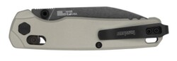 Bel Air, 3.1", Reverse Tanto, Pocketknife,  Blackwash/Bright Nickel Aluminum Handle, KVT Open System