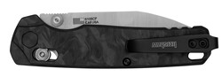 Bel Air, 3.1" Reverse Tanto, Pocketknife, Stonewash/Black Carbon Fiber Handle, KVT Open System
