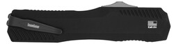 Livewire CF, 3.35", Spear Point, Pocketknife, Stonewash/Black Carbon Fiber Handle, Slide Button