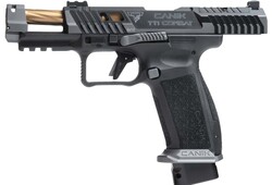 Canik TTI Combat Smoke, 9mm, 4.6" Ported Barrel, Compensator, Smoke/Bronze, (2) 18-rd