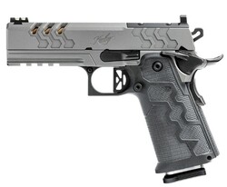 2K11 Pro Stainless, 9mm, 4.25" Fluted Barrel, OR, Front Tag Sights, Granite/Dark Grey, (2) 19-rd