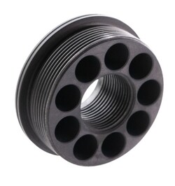 Zeroed 5/8-24" Direct Thread HUB Mount, Black