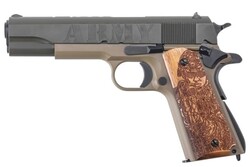 Thompson 1911A1 Army 250th, "Salute to Service", .45 ACP, 5" Barrel, ODG, Coyote Tan, Engraved Hardwood Grips, 7-rd