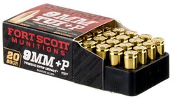 9mm+P, TUI, Solid Copper, 80 Grain, 20/Box