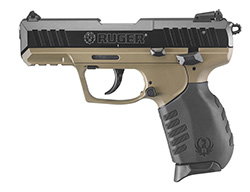 SR22, .22LR, 3.5" Barrel, 3-Dot Sights, Black, FDE Grip, (2) 10-rd, IVS Exclusive
