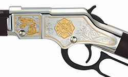 Firefighter Tribute Edition, .22LR, 20" Octagon Barrel, Engraved, Blued/Walnut, 16-rd
