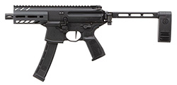MPX K Pistol, 9mm, 4.5" Barrel, PCB Brace, Black, 35-rd