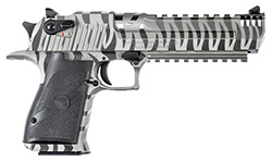 Desert Eagle Mark XIX, .50 AE, 6" Internal Muzzle Brake, White Tiger Stripe, 7-rd
