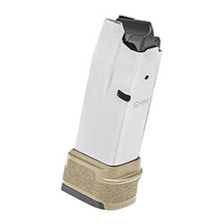 Magazine with Extension, 9mm Luger, Hellcat, 15-rd, Stainless/FDE