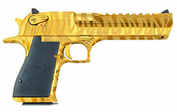Desert Eagle Mark XIX, .50 AE, 6" Barrel, Titanium Gold Tiger Stripes, 7-rd