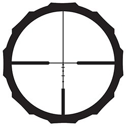 Brushline Pro, 2-7X32, 1" CT Custom BDC Rimfire Reticle, Black Matte