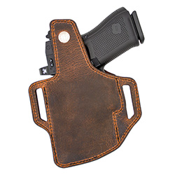 Trooper OWB Holster w/Thumb Break, Leather, Optics Compatible, Size 4