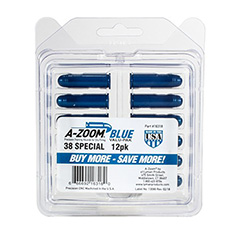 A-Zoom Snap Cap, .38 Spl, Blue, 12-Pack