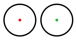 Open Red Dot, Dual-Color, 5 MOA Dot, Black