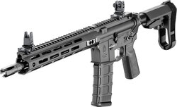 Saint Victor Pistol, 5.56x45, 11.5" Barrel, M-LOK, SBA3 Brace, Flip Up Sights, Black, 30-rd