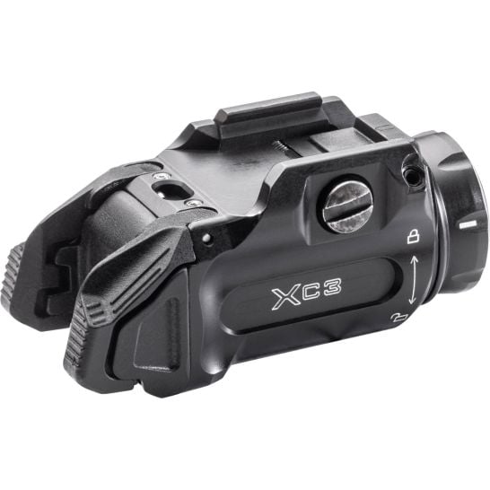 XC3 Compact Weapon Light, 3V, 550 Lumens, Universal/Picatinny Screw Rail Mount, Black