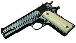 1911 Classic Government, Raymond J Wielgus, .45 ACP, 5" Barrel, Engraved, Gold Accents, Blued, 7-rd, TALO