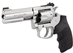 King Cobra Target, .357 Magnum, 4.25" Barrel, Red FO Front Sight, Stainless, Black Hogue grips, 6-rd