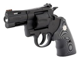 Python, .357 Mag/.38 Special, 3" Barrel, Red FO Front Sight, Matte Blued, Black, G10 Grips, 6-rd