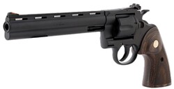 Python, .357 Mag/.38 Special, 8" Barrel, Adjustable Sights, Matte Blued, Walnut, 6-rd