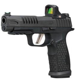 P365-FUSE, 9mm, 4.3" Barrel, Romeo-RS Compact, OR, X Grip, Blk, (1) 17-rd & (2) 21-rd