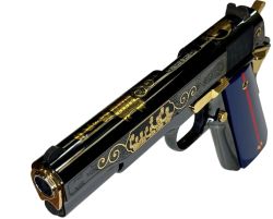 1911 Classic Government, The Few The Proud, .45 ACP,  5" Barrel, High Polished Blued, Blue/Red Grips, 7-rd, IVS Exclusive