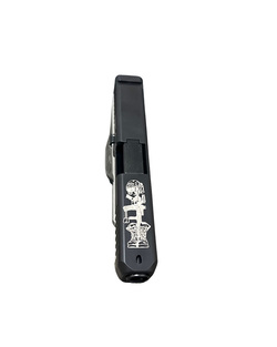 GLOCK 45 Gen 5 MOS, 9mm, 4.02", Engraved Slide, Stippled Silver, (3) 17-rd, TALO Exclusive