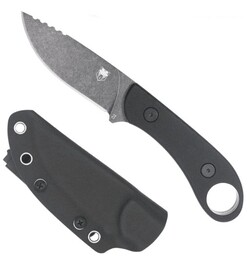 D2 Skinner Gen 2, 3.50", Fixed Blade, G10 Handle, Black