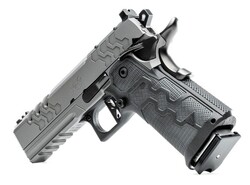 2K11 Pro Stainless, 9mm, 4.25" Fluted Barrel, OR, Front Tag Sights, Granite/Dark Grey, (2) 19-rd