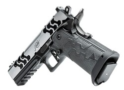 2K11 Pro Eclipse, 9mm, 4.25" Fluted Barrel, OR, Front Tag Sights, Brushed SS/Dark Grey, (2) 19-rd