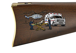 EMS Tribute Edition, .22LR, 20" Octagon Barrel, Engraved, Blued/Walnut, 16-rd